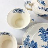28 Piece Vintage Dinner Service Swinnertons Staffordshire England, The Ferry Pattern
