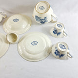 28 Piece Vintage Dinner Service Swinnertons Staffordshire England, The Ferry Pattern