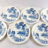 28 Piece Vintage Dinner Service Swinnertons Staffordshire England, The Ferry Pattern