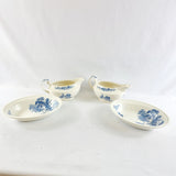 28 Piece Vintage Dinner Service Swinnertons Staffordshire England, The Ferry Pattern