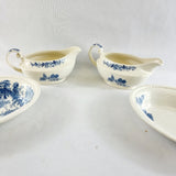 28 Piece Vintage Dinner Service Swinnertons Staffordshire England, The Ferry Pattern