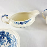 28 Piece Vintage Dinner Service Swinnertons Staffordshire England, The Ferry Pattern