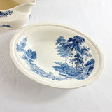 28 Piece Vintage Dinner Service Swinnertons Staffordshire England, The Ferry Pattern