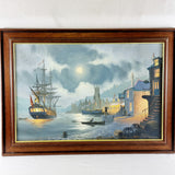 Oil on Canvas by Donald Macleod Cornish Artist. Titled Going Ashore.