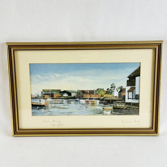 Town Quay, Lymington by Rachel Long. Signed Print.