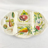 Large Vintage Italian Multi section Vegetable Dish.
