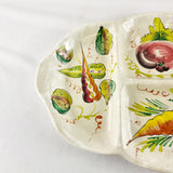 Large Vintage Italian Multi section Vegetable Dish.