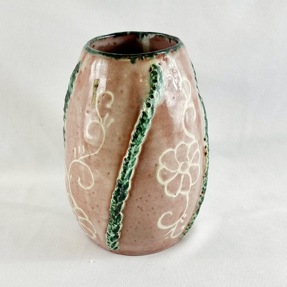 Vintage Studio Pottery Artist Designed Bulbous Vase