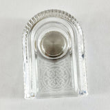 Edinburgh Crystal Glass, Celtic Design Mantle Clock Quartz