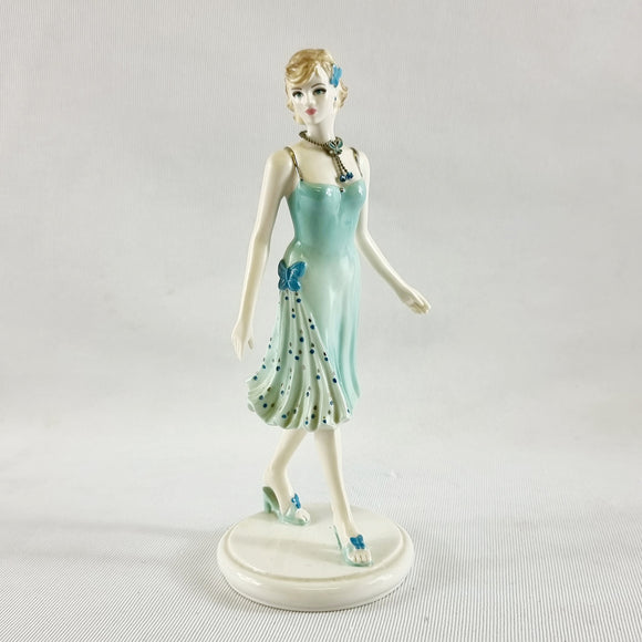 2004 Coalport Collectables The Birthstone Collection, March Aquamarine Figurine.
