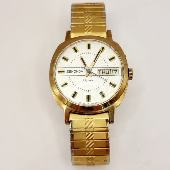 Sekonda 26 Jewels Day-Date Gentleman's Wristwatch