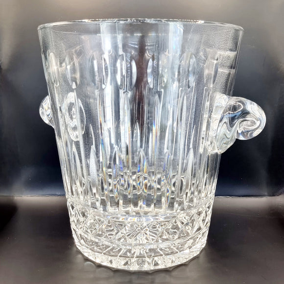 Vintage Lead Crystal Cut Glass Large Champagne Ice Bucket