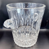 Vintage Lead Crystal Cut Glass Large Champagne Ice Bucket