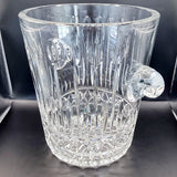 Vintage Lead Crystal Cut Glass Large Champagne Ice Bucket