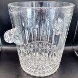 Vintage Lead Crystal Cut Glass Large Champagne Ice Bucket