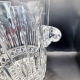 Vintage Lead Crystal Cut Glass Large Champagne Ice Bucket