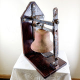Circa 1900s Bronze Church or School Bell with Castiron Mount