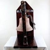 Circa 1900s Bronze Church or School Bell with Castiron Mount