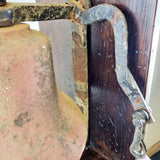 Circa 1900s Bronze Church or School Bell with Castiron Mount