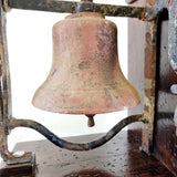 Circa 1900s Bronze Church or School Bell with Castiron Mount