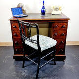 19th Century Small Portion Victorian Pedestal Desk