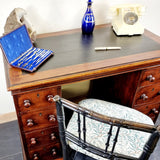 19th Century Small Portion Victorian Pedestal Desk
