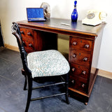 19th Century Small Portion Victorian Pedestal Desk