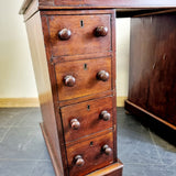 19th Century Small Portion Victorian Pedestal Desk