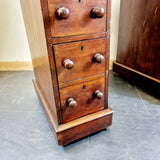 19th Century Small Portion Victorian Pedestal Desk