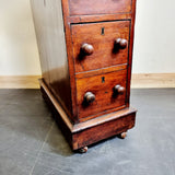 19th Century Small Portion Victorian Pedestal Desk