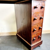 19th Century Small Portion Victorian Pedestal Desk