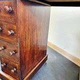 19th Century Small Portion Victorian Pedestal Desk