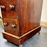 19th Century Small Portion Victorian Pedestal Desk