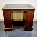 19th Century Small Portion Victorian Pedestal Desk