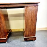 19th Century Small Portion Victorian Pedestal Desk