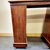 19th Century Small Portion Victorian Pedestal Desk
