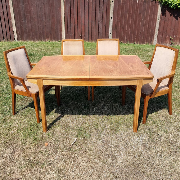 Vintage Retro Rare 2304 Double Leaf Nathan Dining Table.