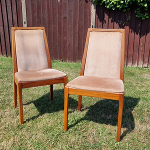 Pair of Vintage Teak Nathan Side/Dining Chairs