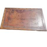 Antique Victorian Inlaid Rams Head Leather Topped Writing Desk