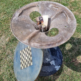 Retro 60s 70s Fibreglass Light up Chess Table