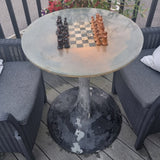Retro 60s 70s Fibreglass Light up Chess Table