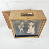 Museum Display Case of Dolls in Stuart Costumes