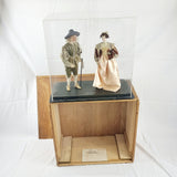 Museum Display Case of Dolls in Stuart Costumes