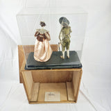 Museum Display Case of Dolls in Stuart Costumes