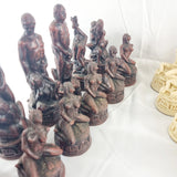 Resin Erotic Large Chess Set