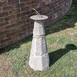 Antique Sandstone Church Spire with Fitted sundial.