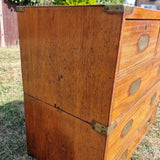 Antique 19th Century Campaign Chest of Drawers