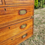 Antique 19th Century Campaign Chest of Drawers