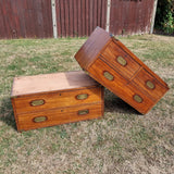 Antique 19th Century Campaign Chest of Drawers