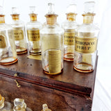 Antique 20th Century Orthoxicol Syrup Bottles in Fitted Box.
